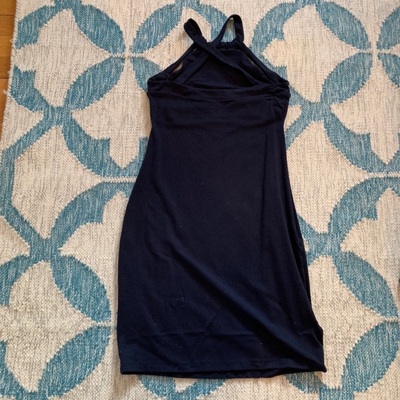 Susana Monaco Midi Dress Navy - Picture 1 of 4